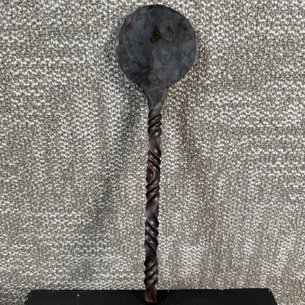 Unbranded Twisted Stem Beer Tap Handle Cast Iron Hand Forged Rustic Barware
